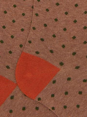 Calze lunghe uomo cotone beige fantasia pois AP103013 32655 Gallo 
