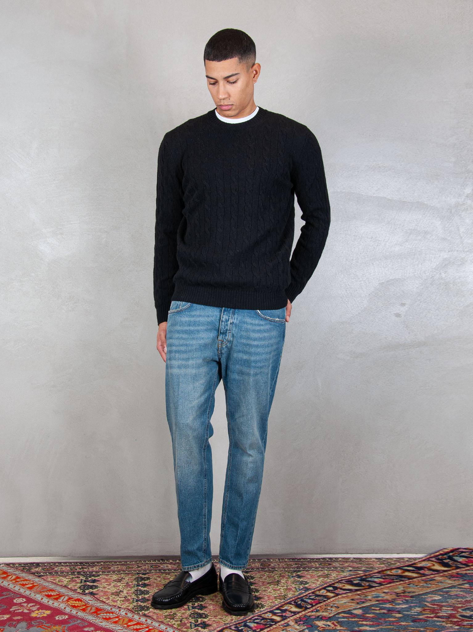 Luigi Gentile Maglia Girocollo Treccia LG1202 08 Luigi Gentile 