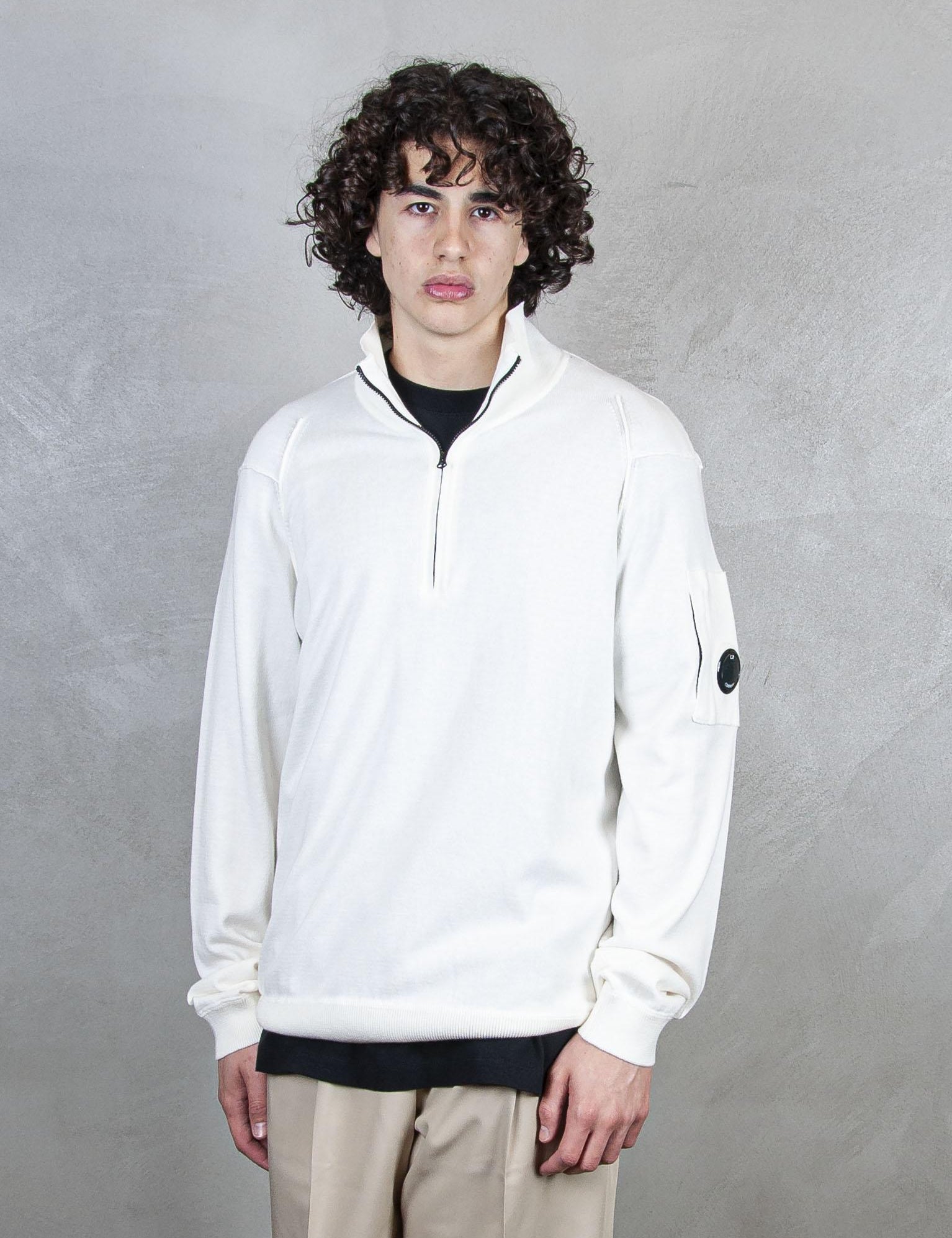 Polo Collar Light Fleece SS153A-2246G 103 C.P. company 