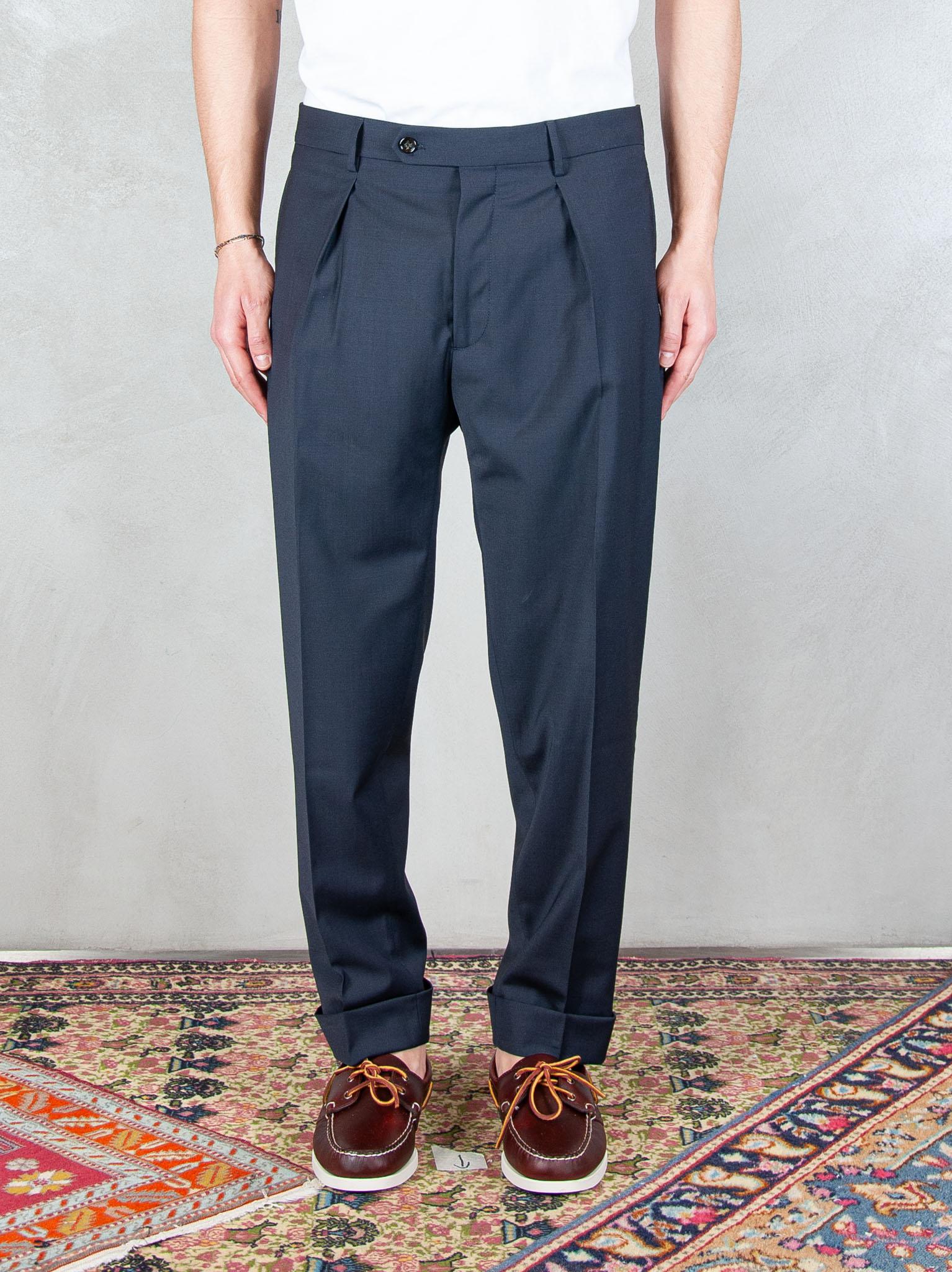 Berwich Pantaloni Chiaia CHIAIA PO1383X-NAVY Berwich 