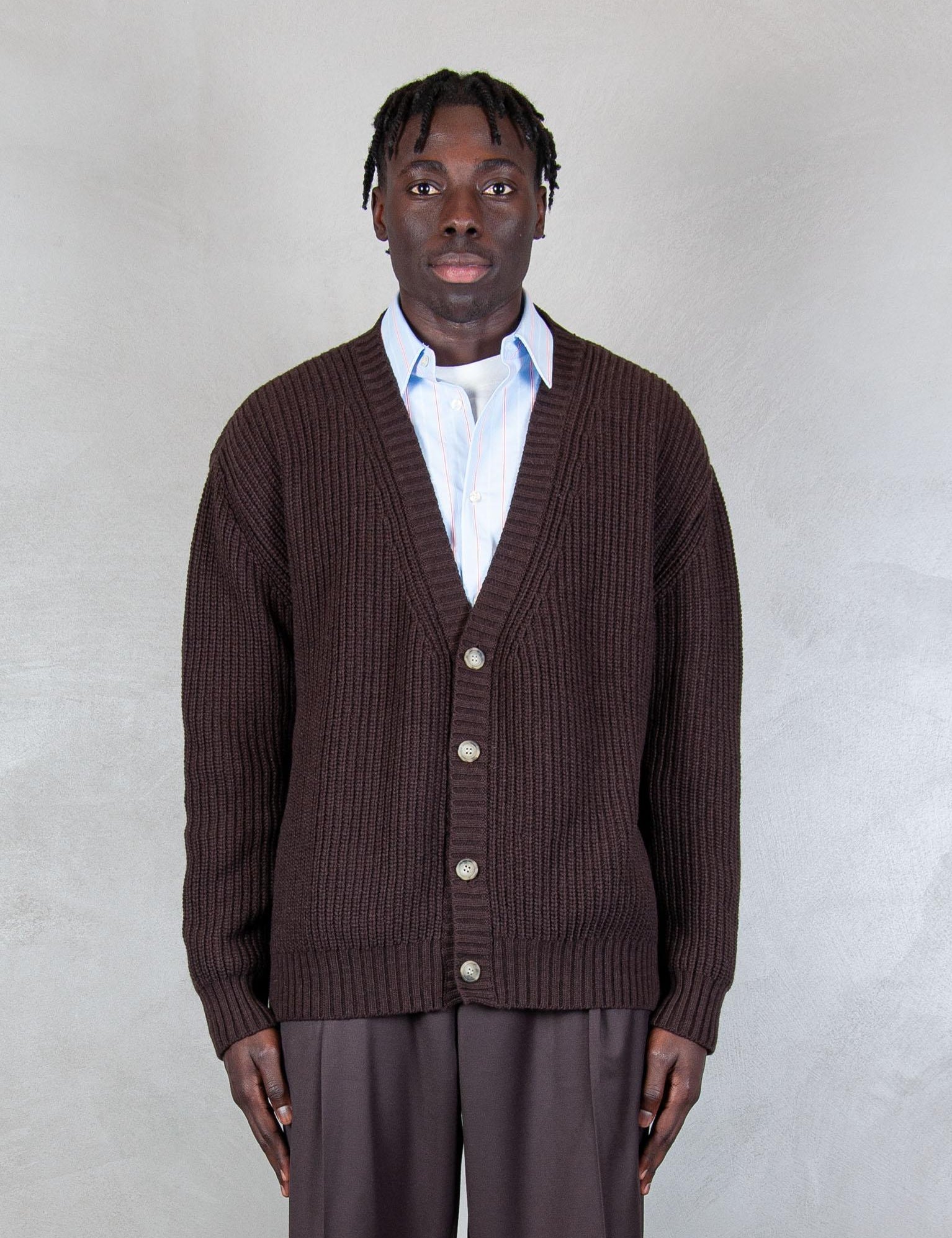 >Toledo cardigan TOLEDO CARDIGAN MARRONE Hi Five 