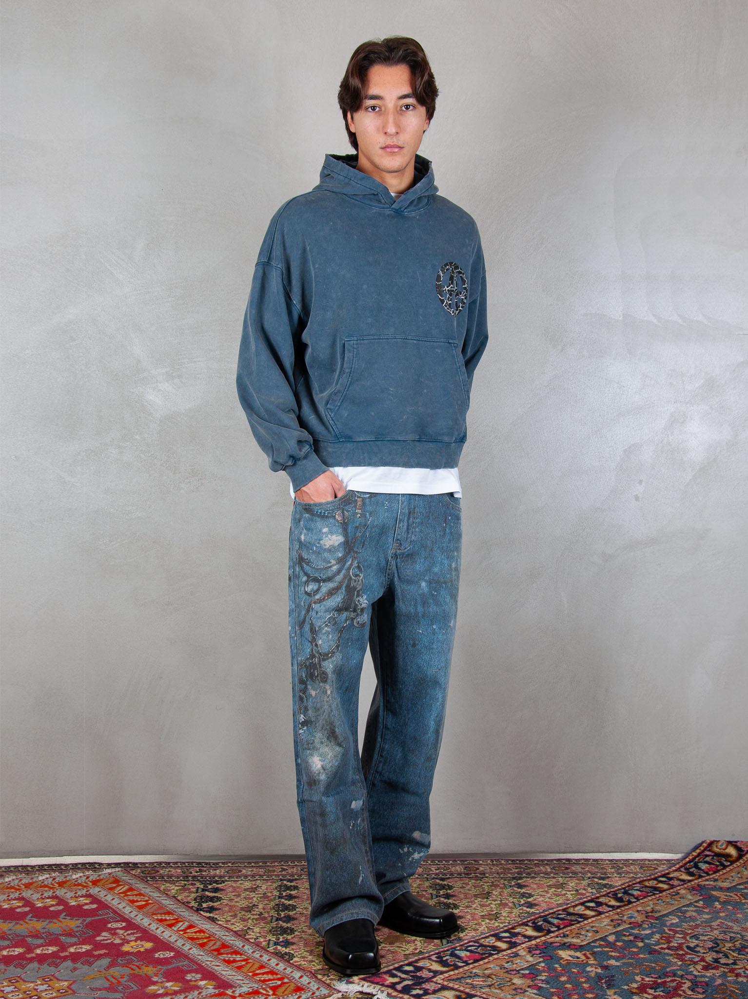 Acupuncture Felpa Anarchy Hoodie ANARCHY HOODIE NAVY BLUE Acupuncture 