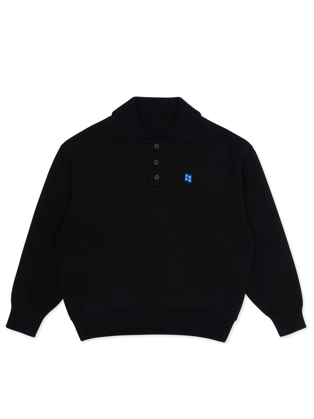 Ader Error Maglia Polo Knit BM42FYKT0106 BK-NOIR Ader Error 