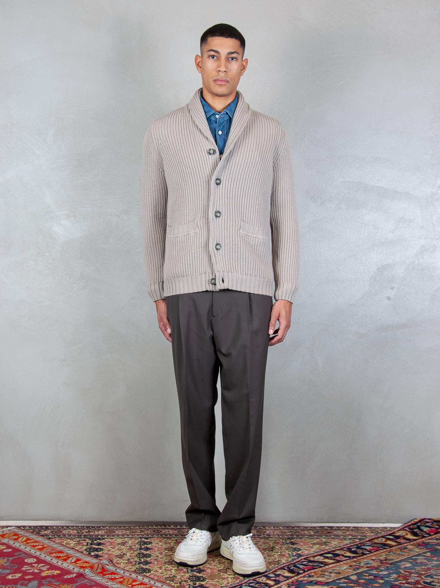 Luigi Gentile Maglia Cardigan Collo Sciallato LG1181 10 Luigi Gentile 