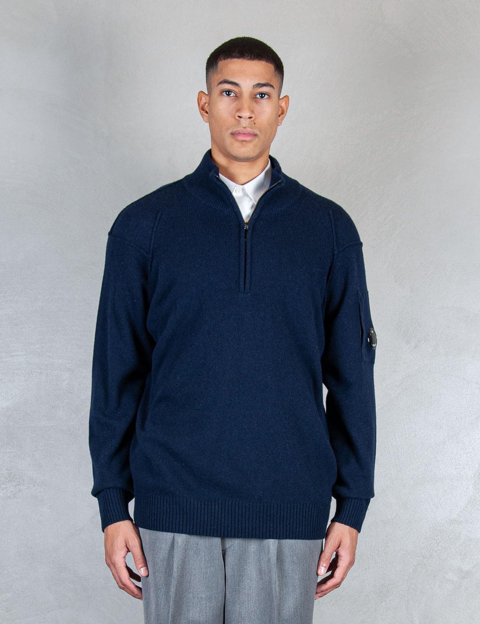 >Lambswool half zip KN709A-110149A 888 C.P. company 