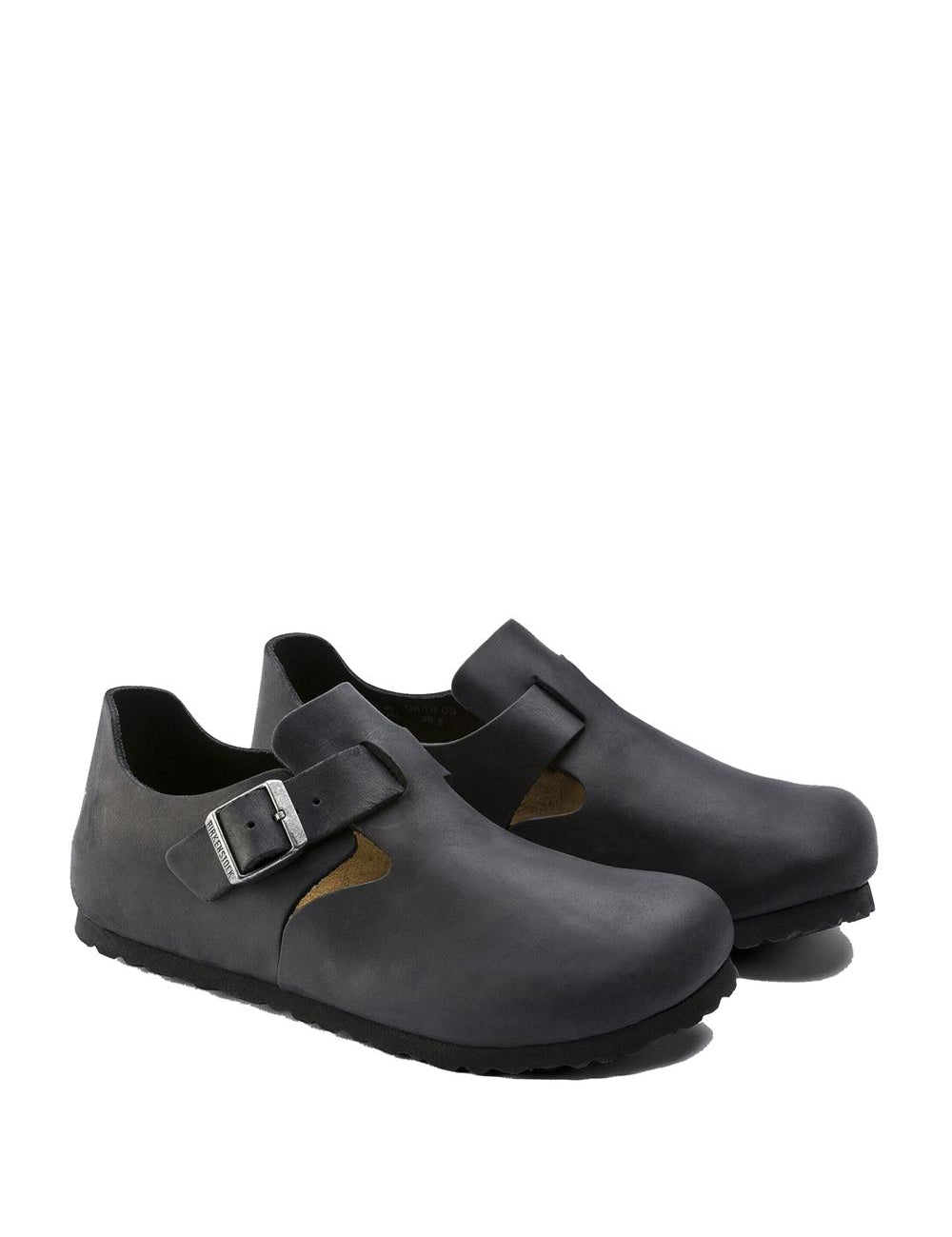 >London LONDON OILED LTHR-BLACK Birkenstock 