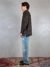 Hi Five Camicia <BR/>Mauder shirt MAUDER CHECK BROWN Hi Five 