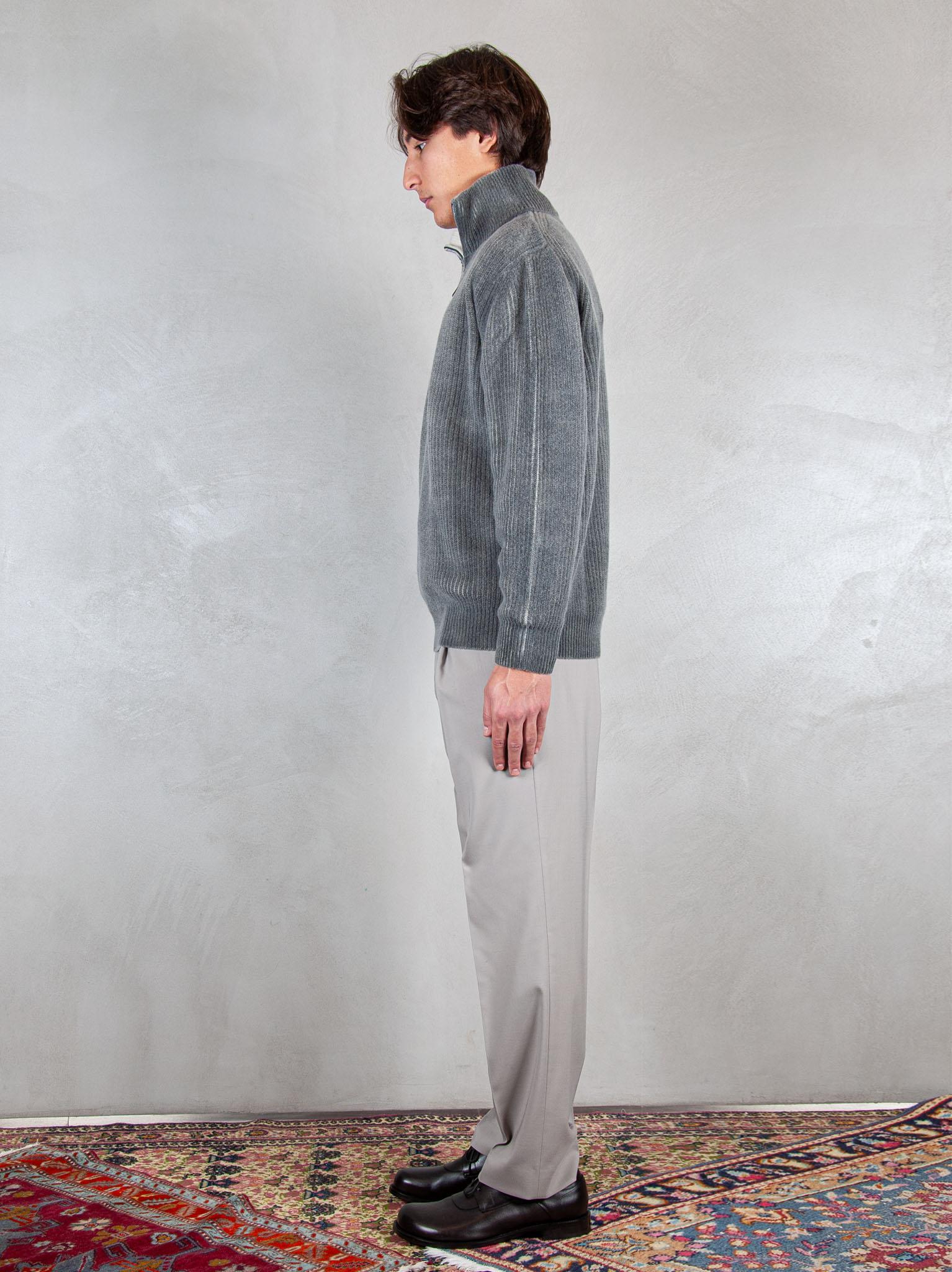 Atomofactory Maglia half zip nuvola FU24 03 Atomo Factory 