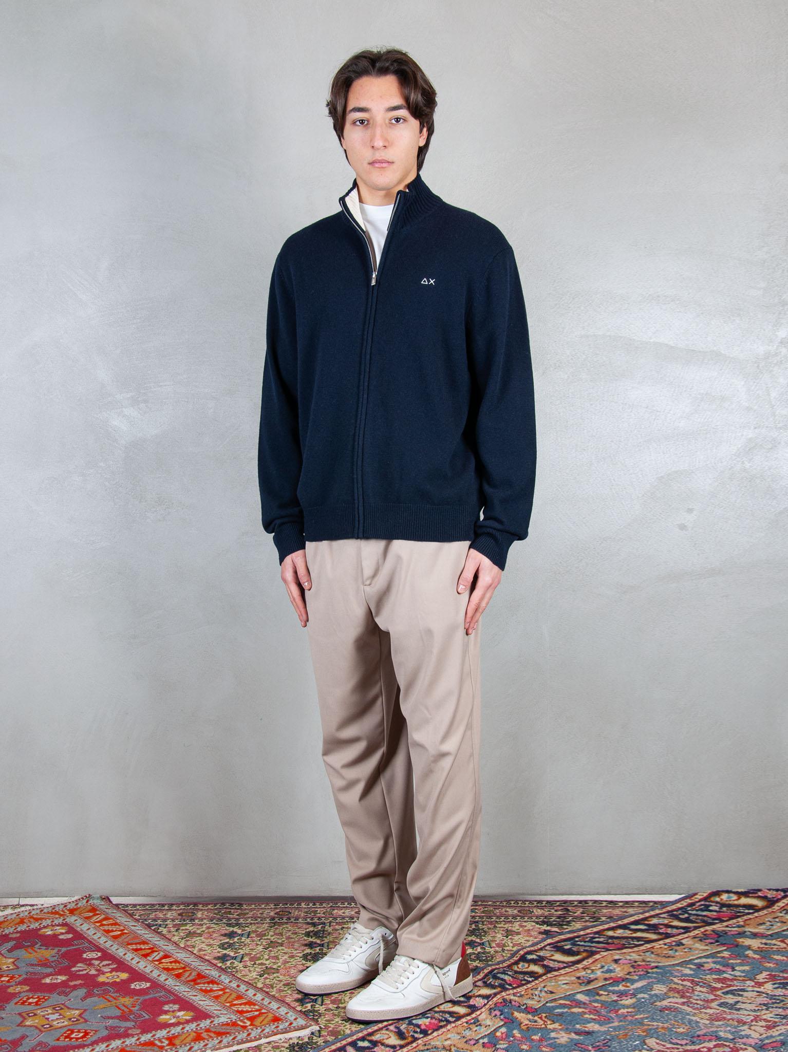 Sun68 Maglia Giubbotto Zip Costa Inglese K45135 07 Sun68 