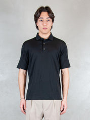 Raphael1966 Polo <BR/>SS Cotone Pima DK17102 NERO Raphael - Dkt 
