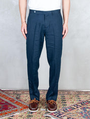 Seinse Pantaloni <BR/>Lino PSE1523 BLUE NAVY Seinse 