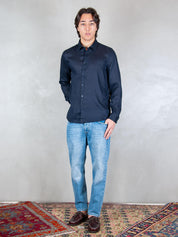 Seinse Camicia <BR/>Lino CE1081 BLUE NAVY Seinse 