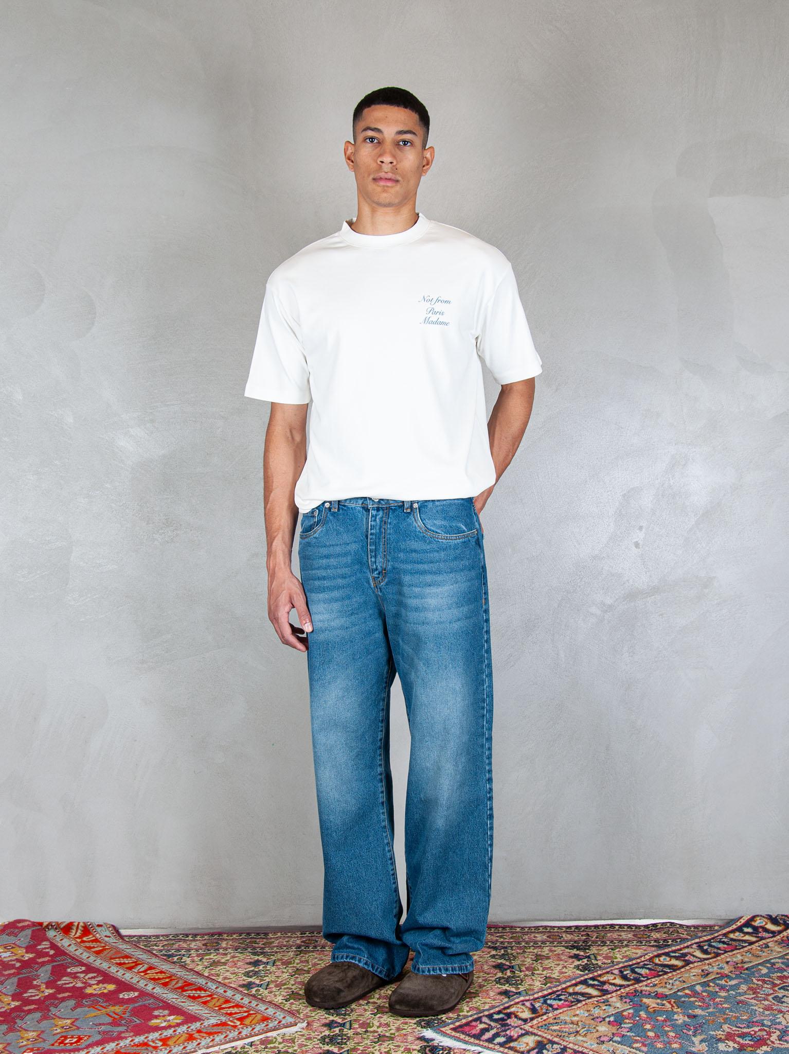 5pocket Flower Denim