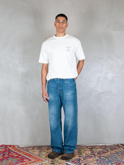 5pocket Flower Denim