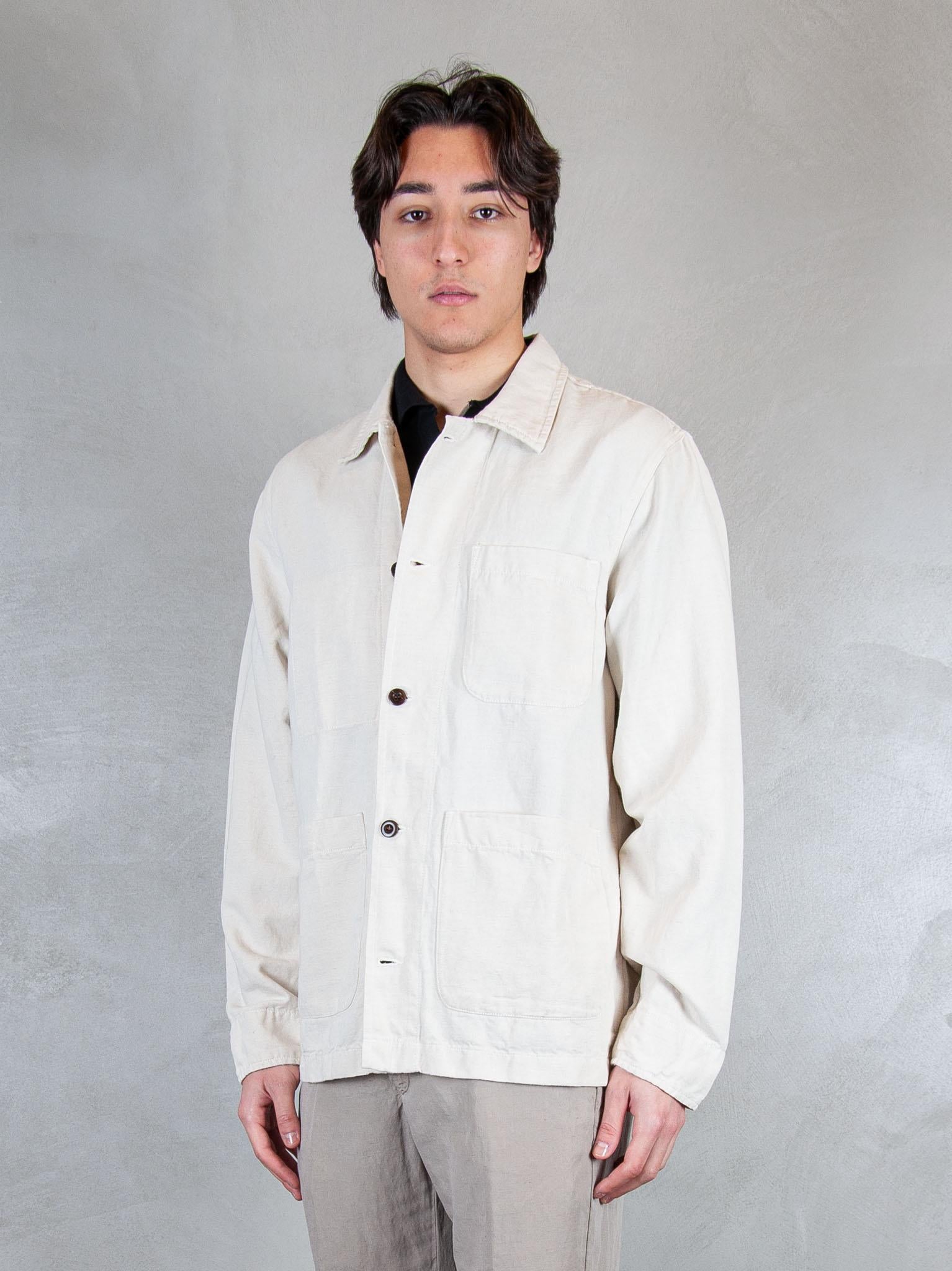Chesapeak's Overshirt Saint Malò SAINT MALO CTN/LIN-IVORY Chesapeak's 