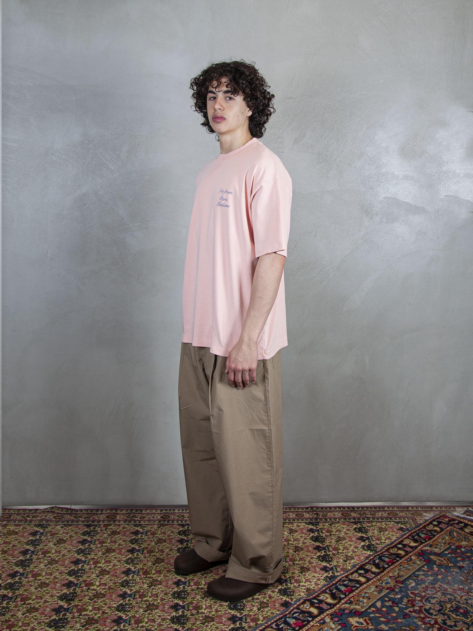 Le T-Shirt Slogan Cursive G-TS209-CO002 LPI Drôle De Monsieur 