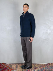 Diana Studio <BR/>Maglia half zip costa inglese DW24M070050 510 Diana Studio 