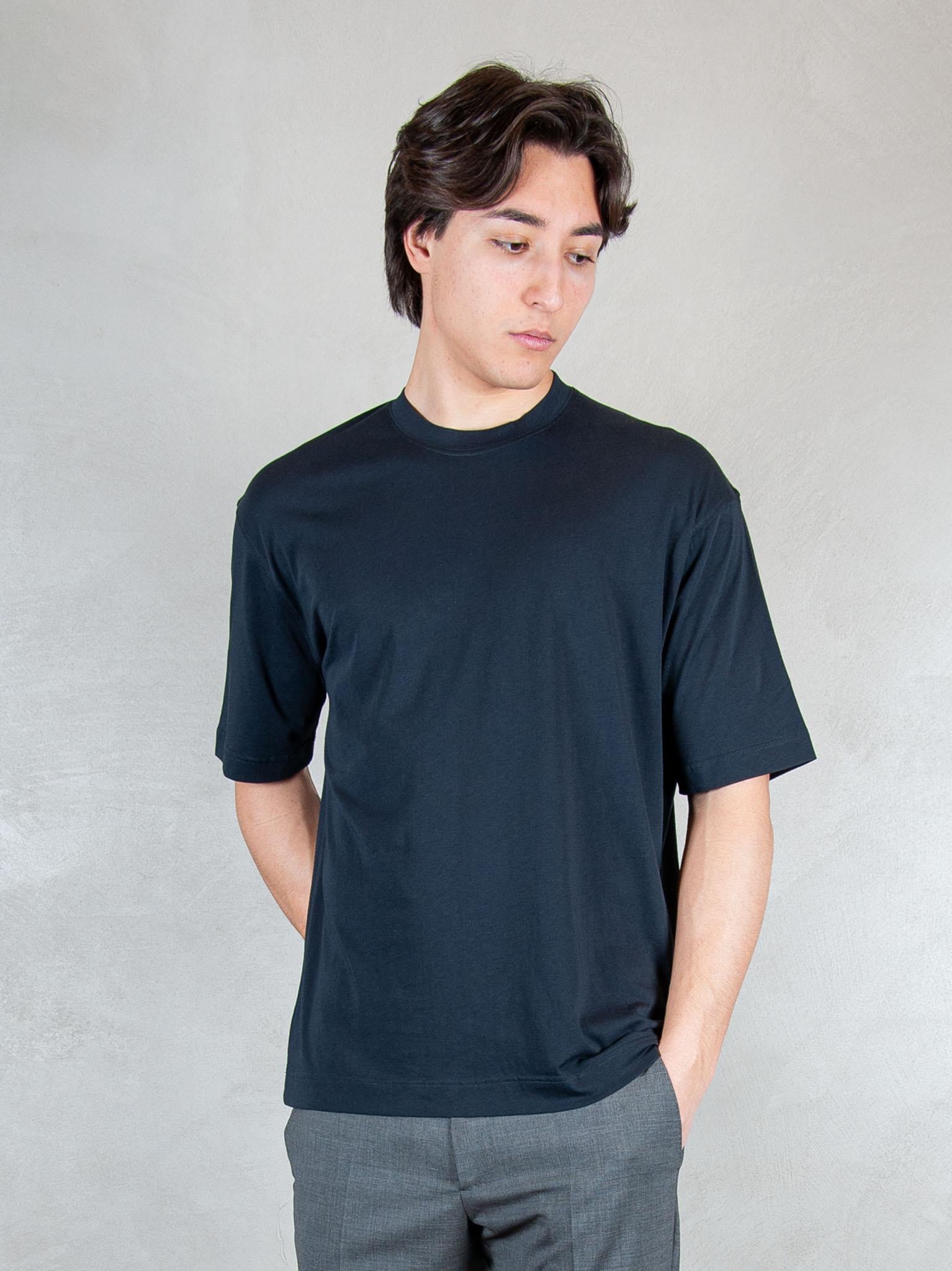 Raphael1966 Tshirt Basic Cotone Pima DK17106 BLU NOTTE Raphael - Dkt 