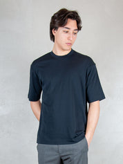 Raphael1966 Tshirt <BR/>Basic Cotone Pima DK17106 BLU NOTTE Raphael - Dkt 