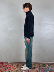 Lacoste <BR/>Maglione half zip in lana cardata AH3052 166 Lacoste 