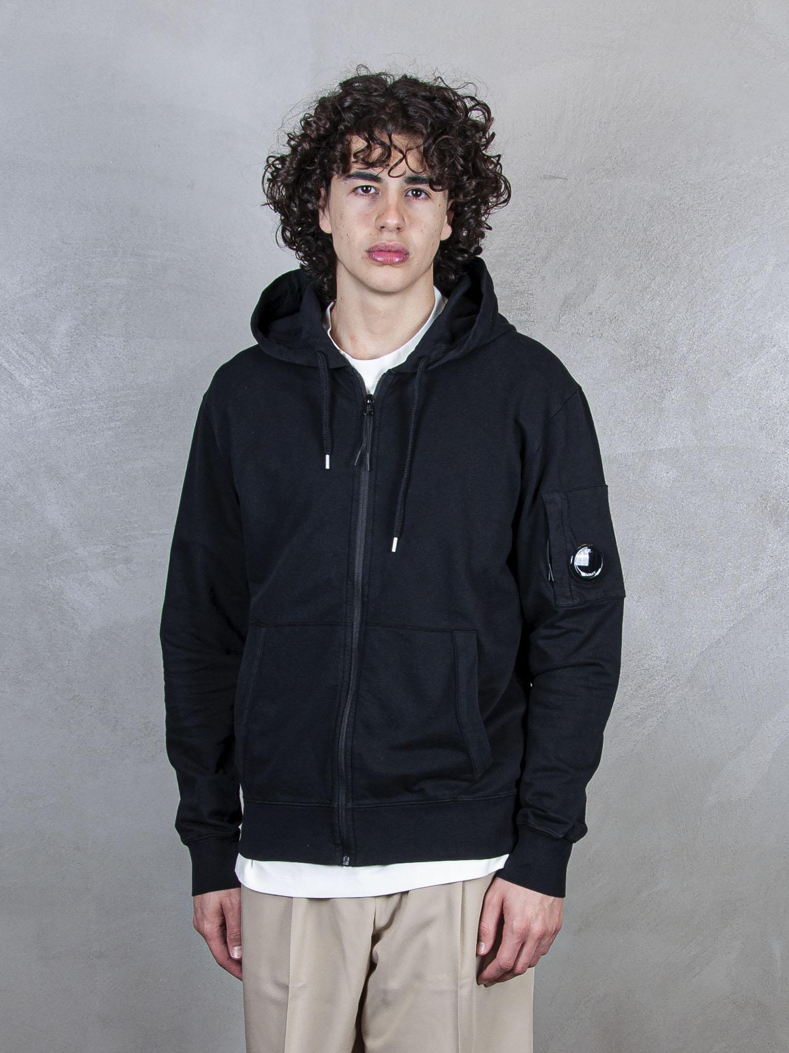 Hooded Sweatshirt Open Light Fleece SS057A-2246G 999 C.P. company 