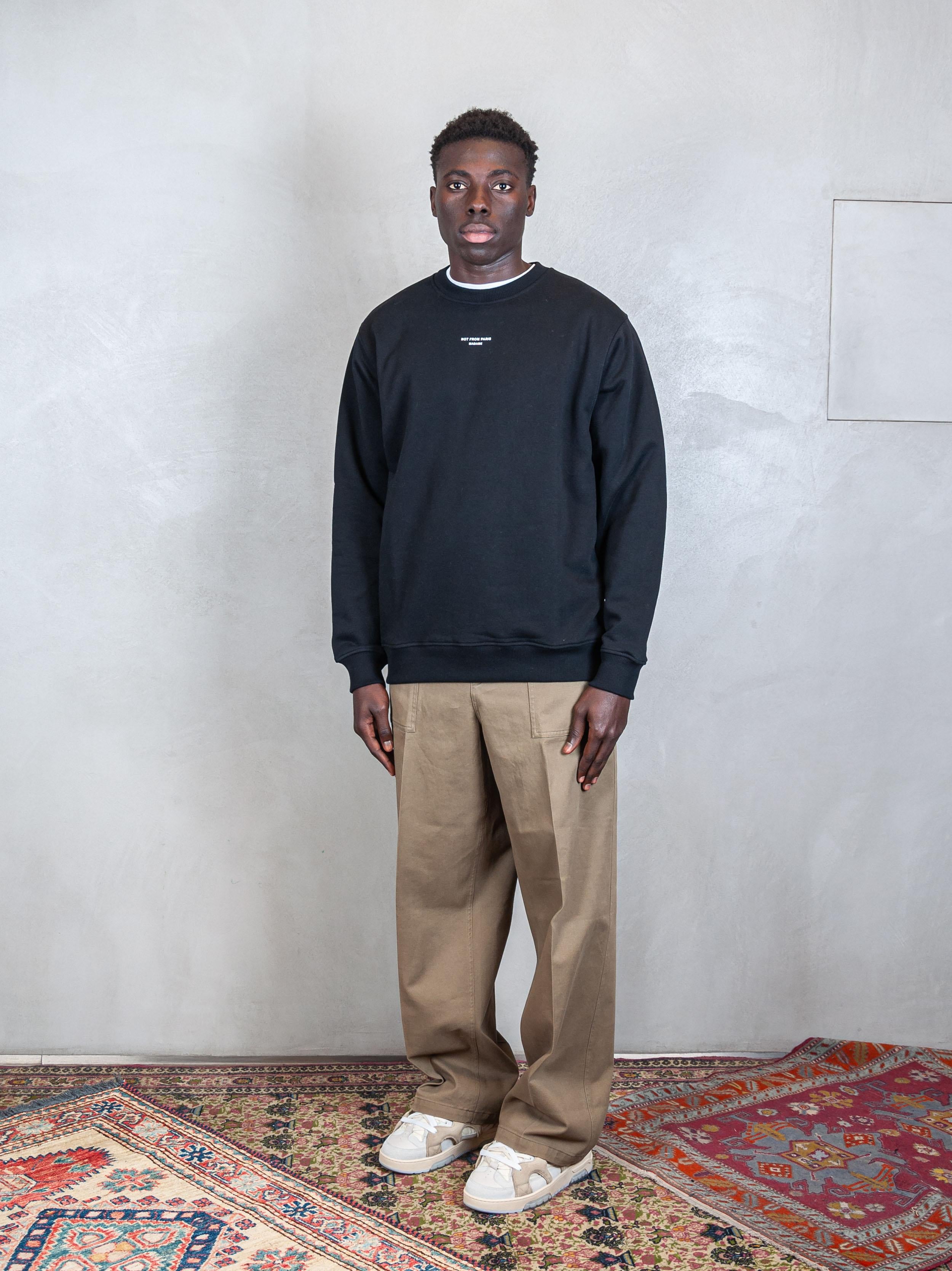 Drôle De Monsieur Felpa Le Sweatshirt Slogan Classique SW148-CO127 BL Drôle De Monsieur 