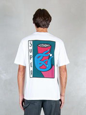 Parra T-shirt <BR/>Super Nothing tee 54100 WHITE Parra 