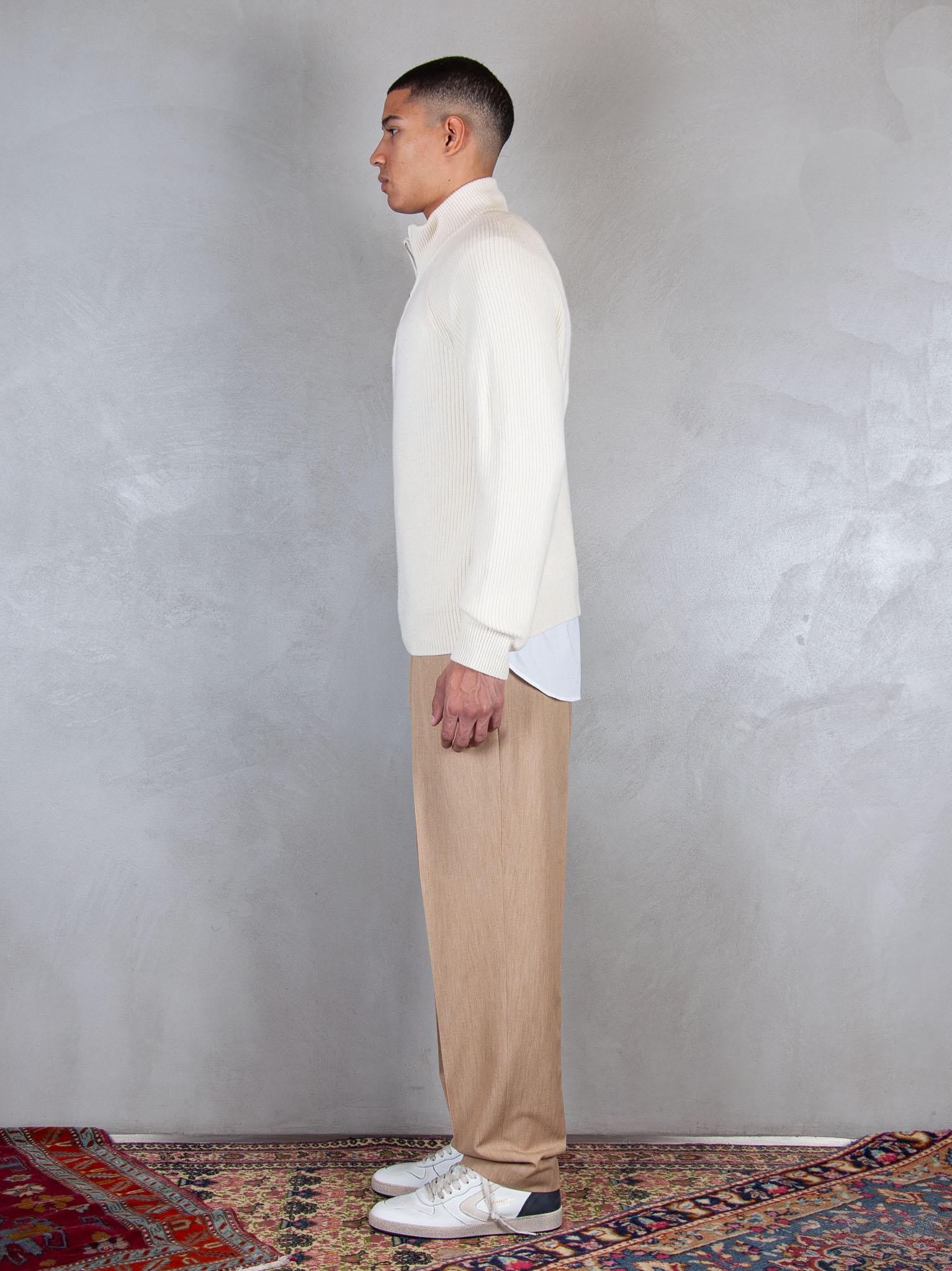 Diana Studio Maglia half zip costa inglese DW24M070050 118 Diana Studio 