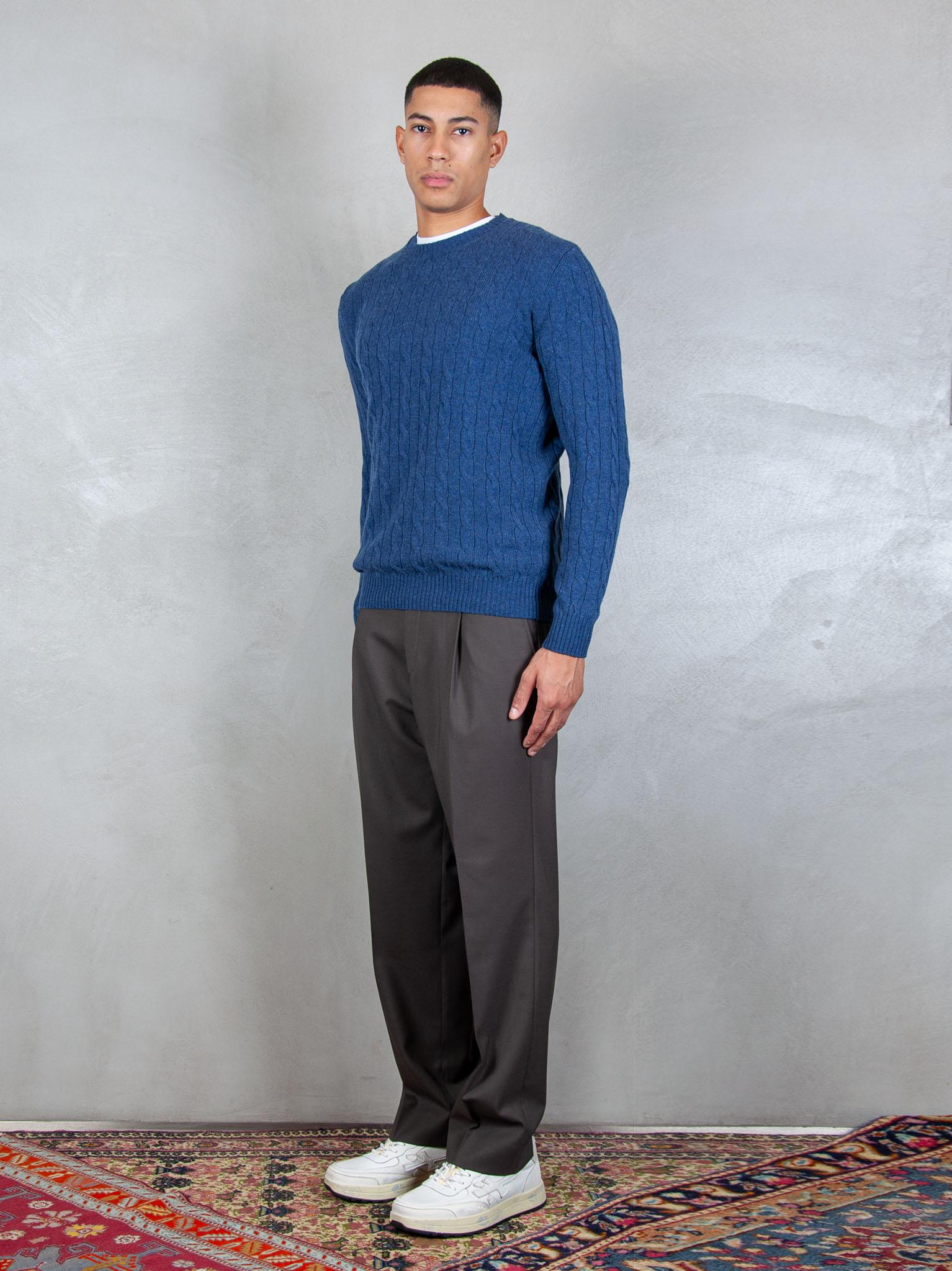 Luigi Gentile Maglia Girocollo Treccia LG1202 74 Luigi Gentile 