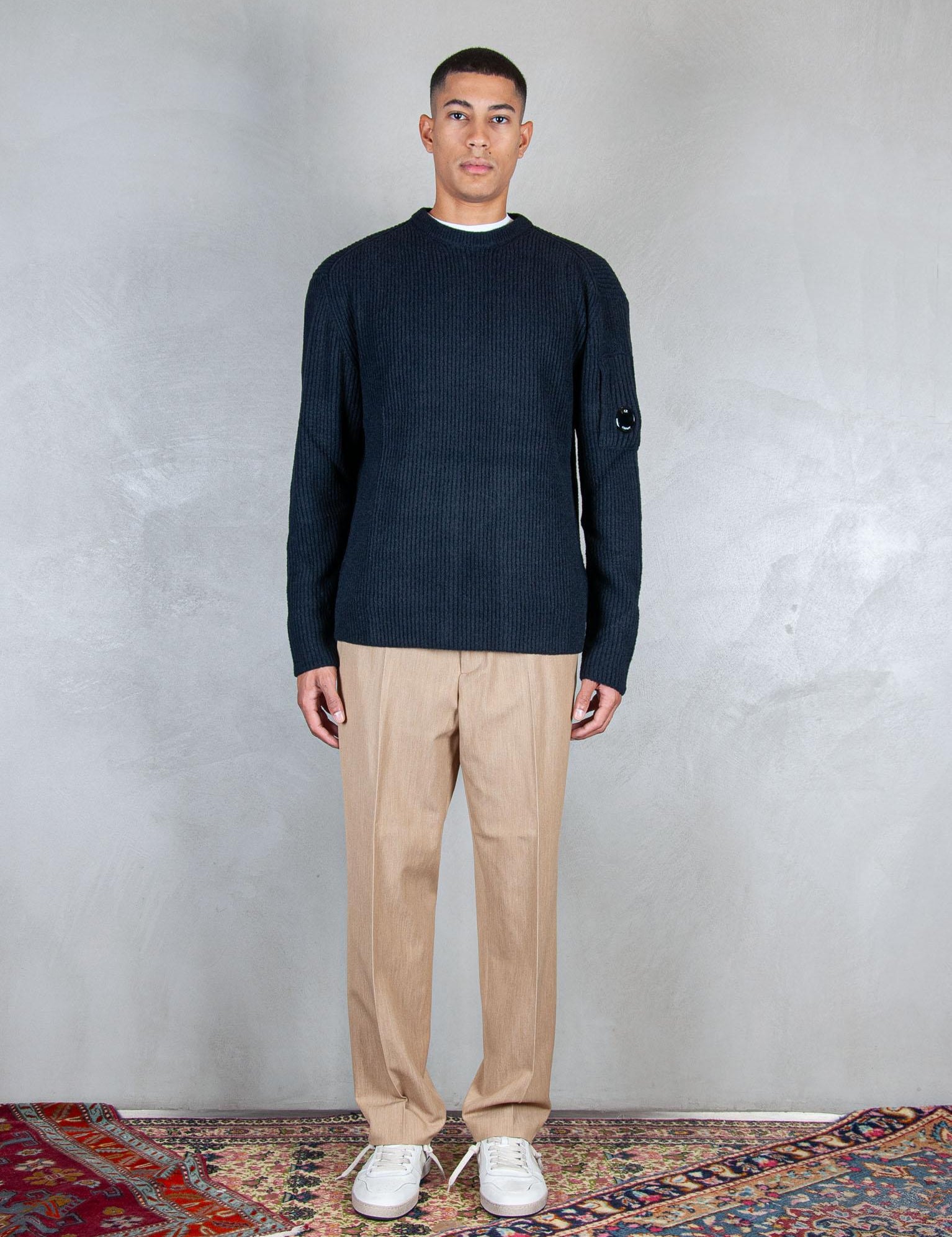 >Crewneck Fleece knit KN307A-006170A 888 C.P. company 