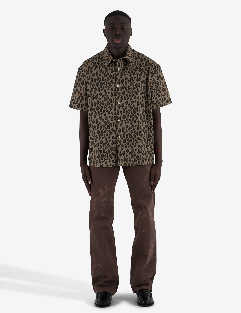 Leopard Shortsleeves Shirt SH33-TW24XA24 LEO BLUEMARBLE 