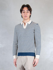 Raphael1966 Maglia <BR/>Polo Capri Stripes 57150-18669 598 Raphael - Grnsas 