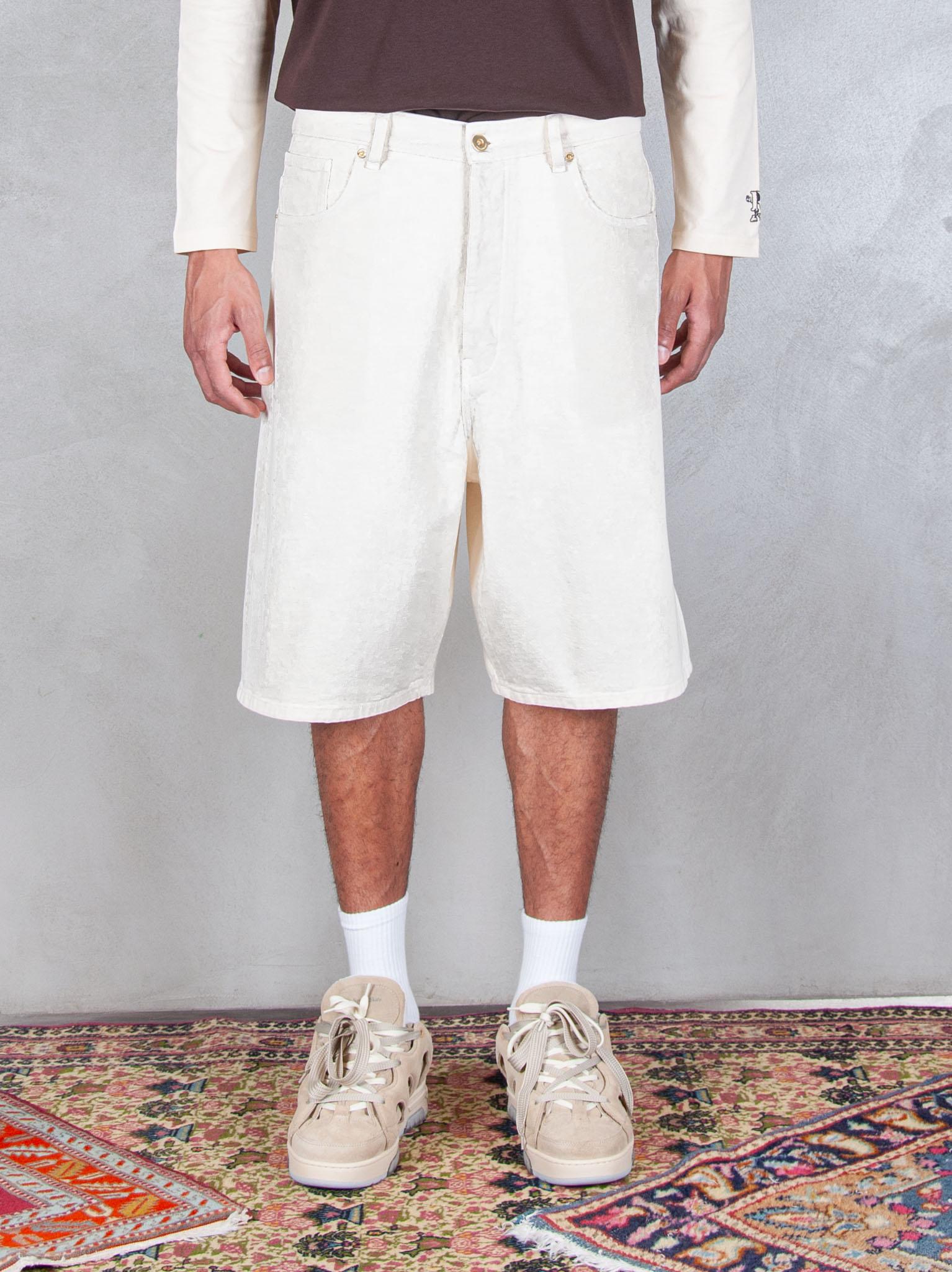 Le Short Baggy Écru G-BS147-CO188 OW Drôle De Monsieur 