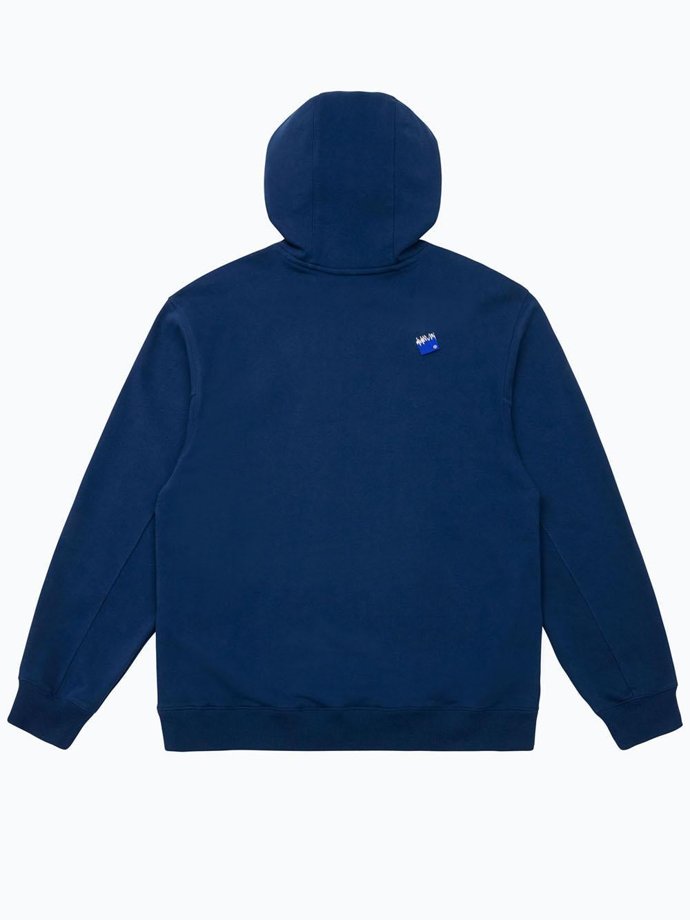 Ader Error Felpa Semi Oversized Hoodie BMSGFYHD0101 NV-NAVY Ader Error 