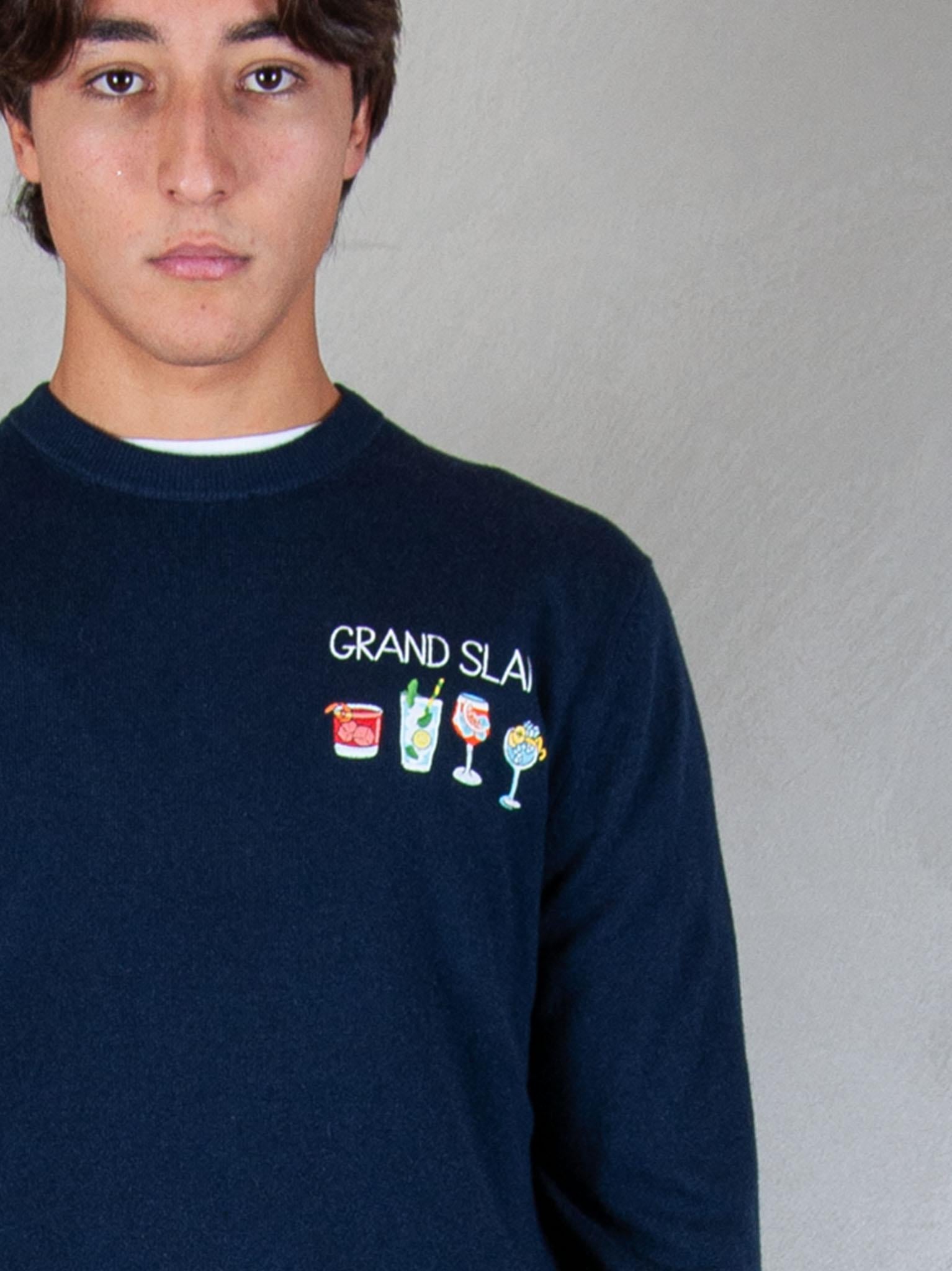 MC2 Saint Barth maglia Heron embroyed wool HER0024 03491I MC2 St Barth 