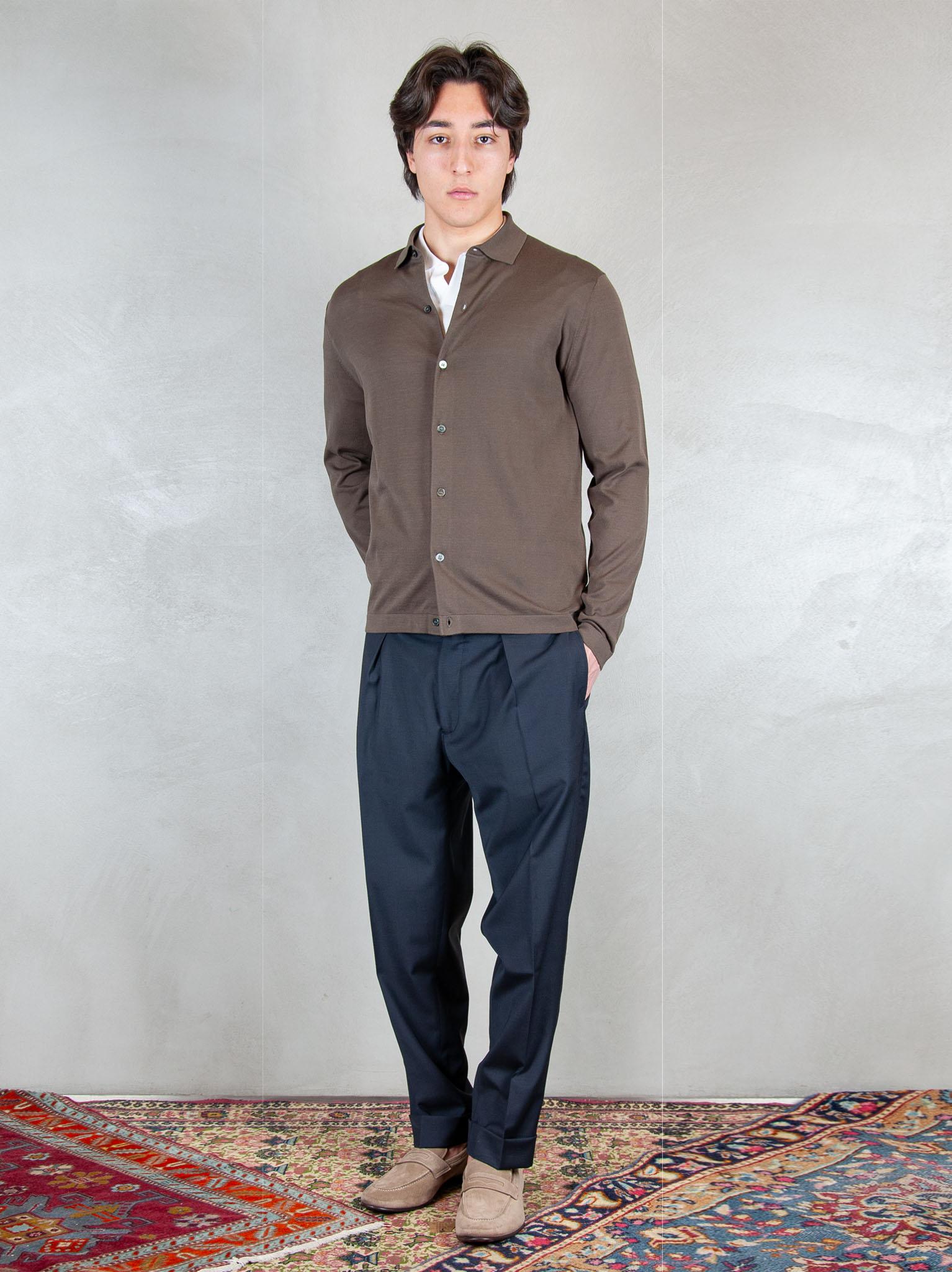 Raphael1966 Maglia Camicia Cotone Egiziano DK17039 MORO Raphael - Dkt 