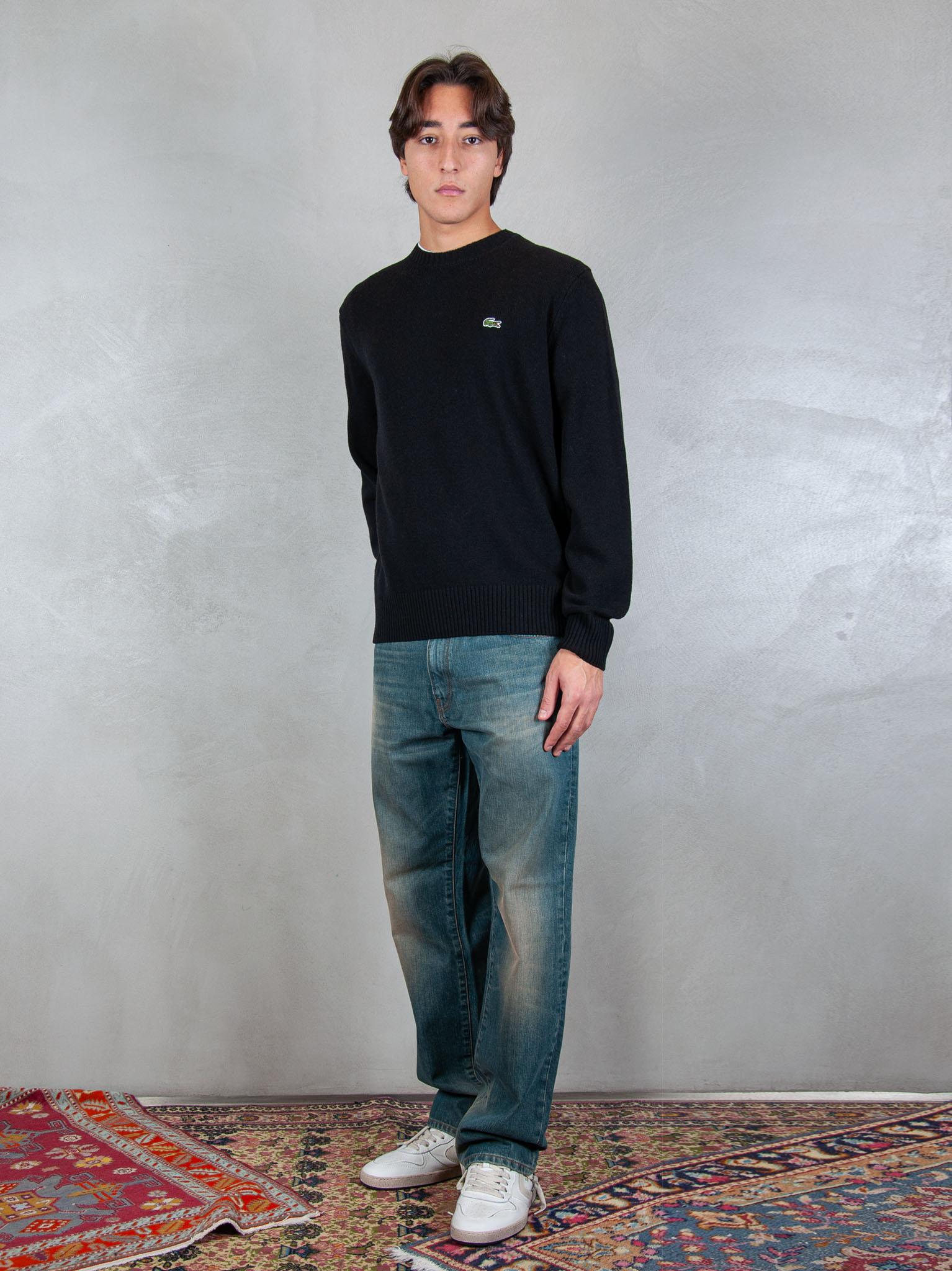 Lacoste Maglia girocollo in lana cardata AH2916 031 Lacoste 