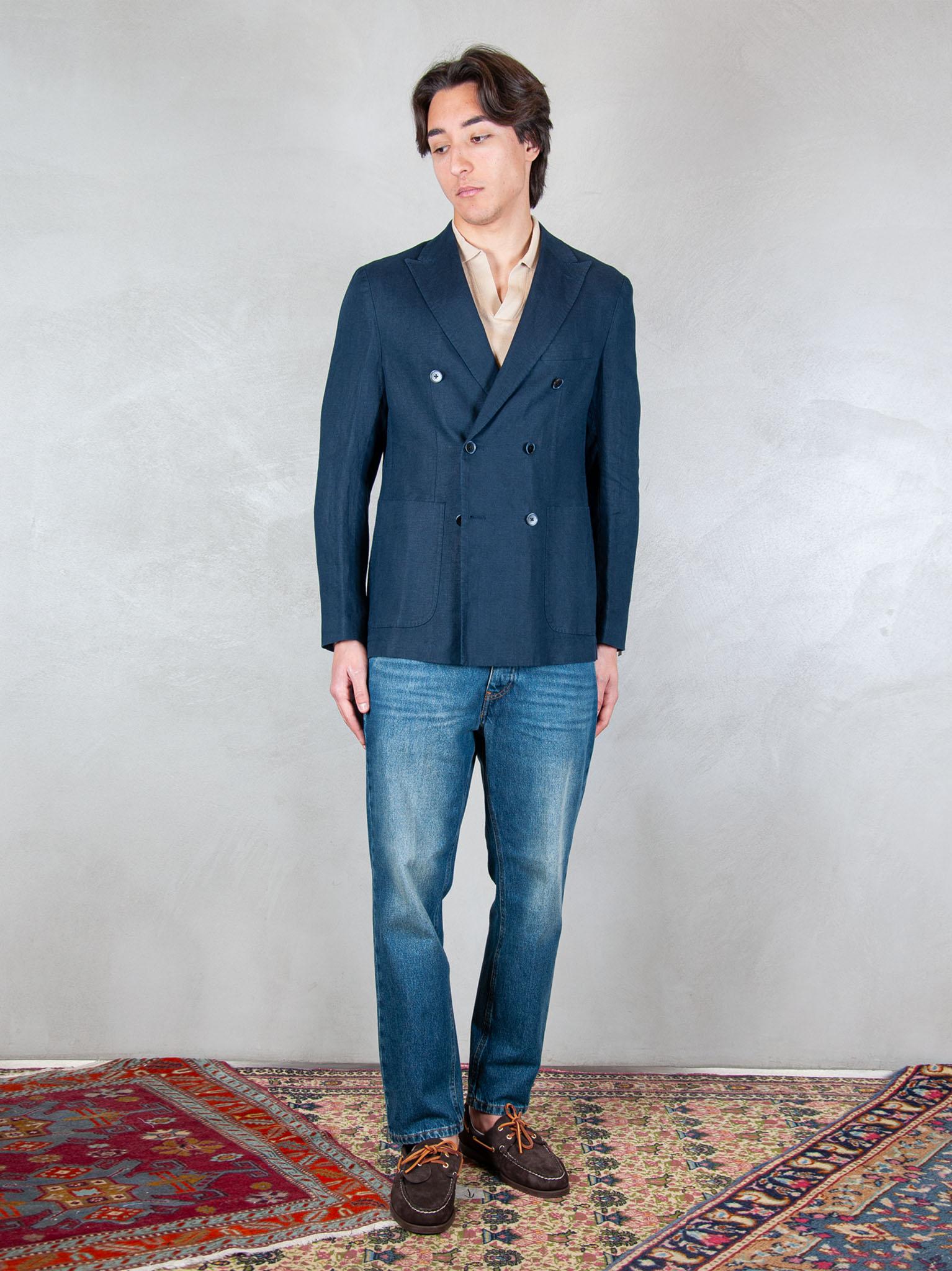 Seinse Giacca Doppiopetto Rever Lancia GAE1131 BLUE NAVY Seinse 