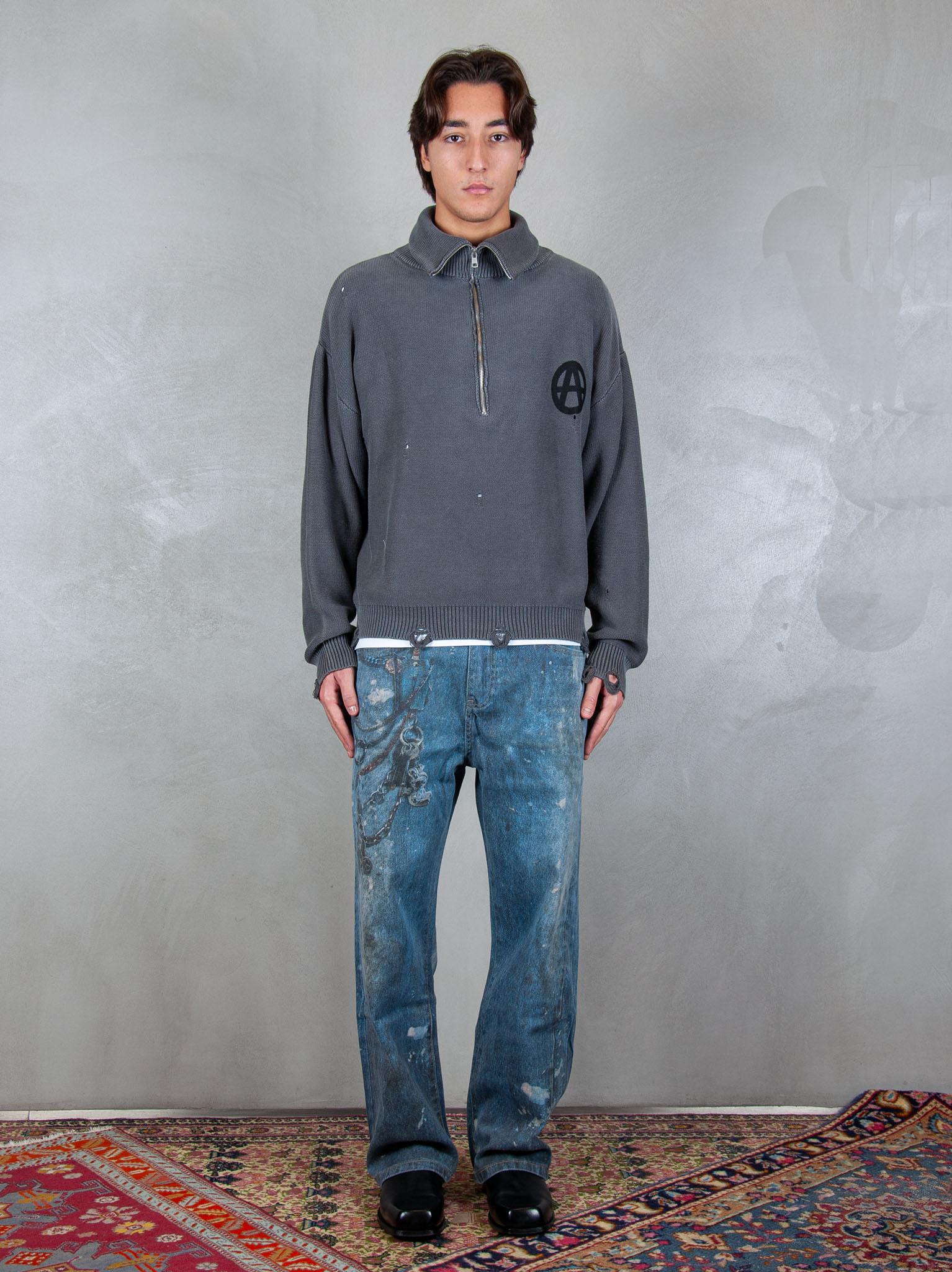 Anarchy Sweater ANARCHY SWEATER GREY Acupuncture 