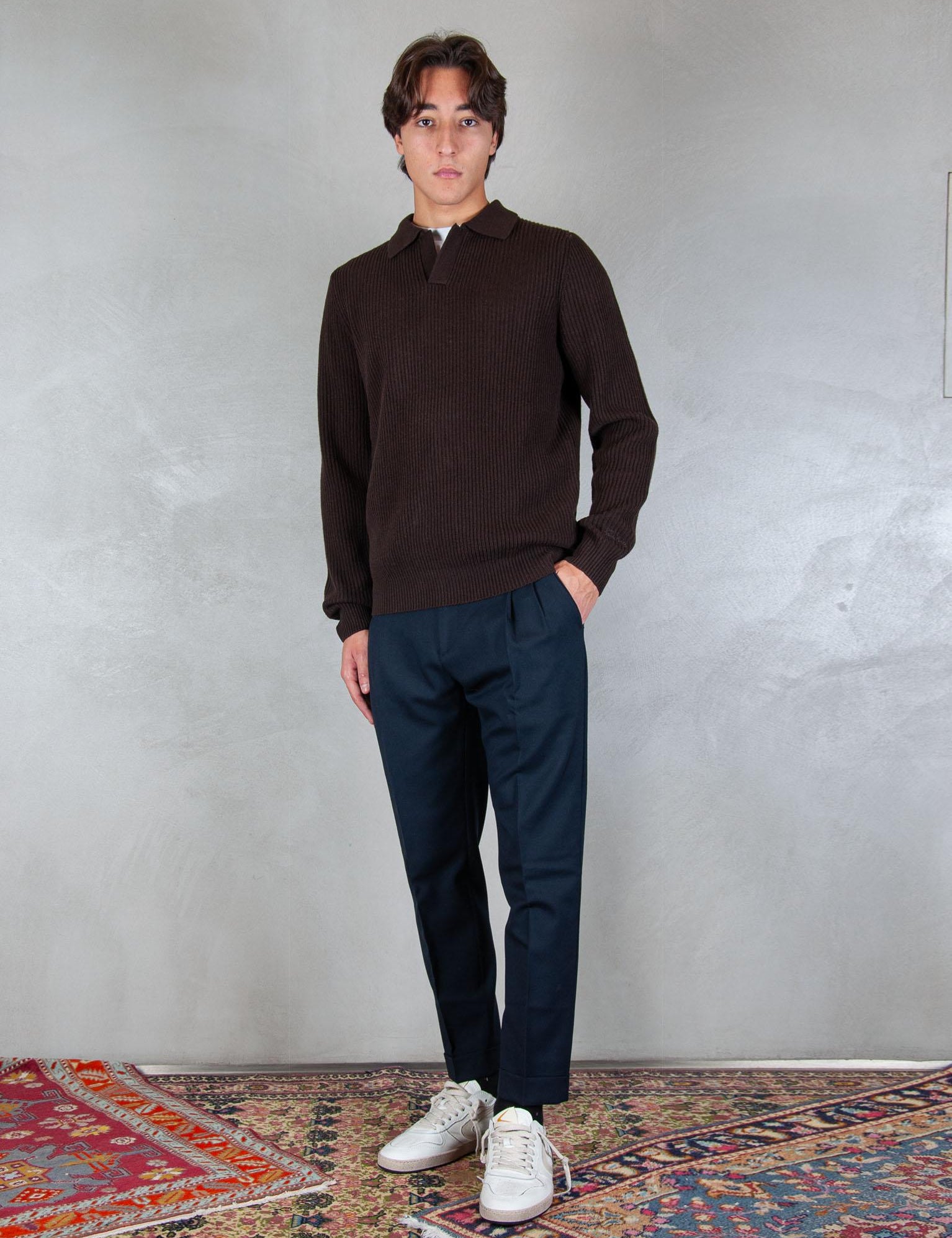 >Downing polo wool DOW0002 00029I MC2 St Barth 