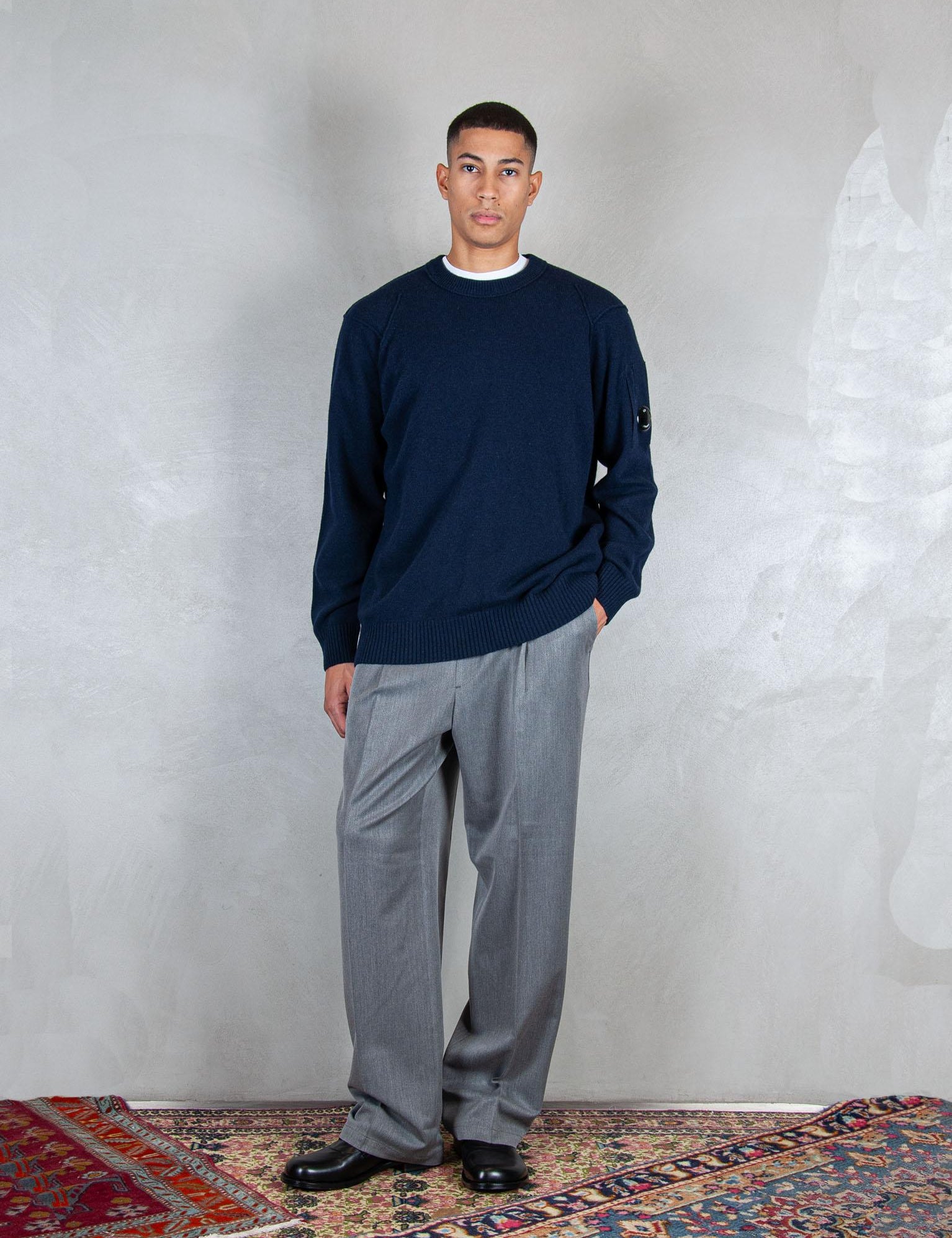 >Lambswool knit KN707A-110149A 888 C.P. company 