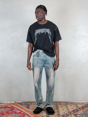 Acupuncture T-shirt   <BR/>Studded Metal STUDDED METAL WASHED BLACK Acupuncture 