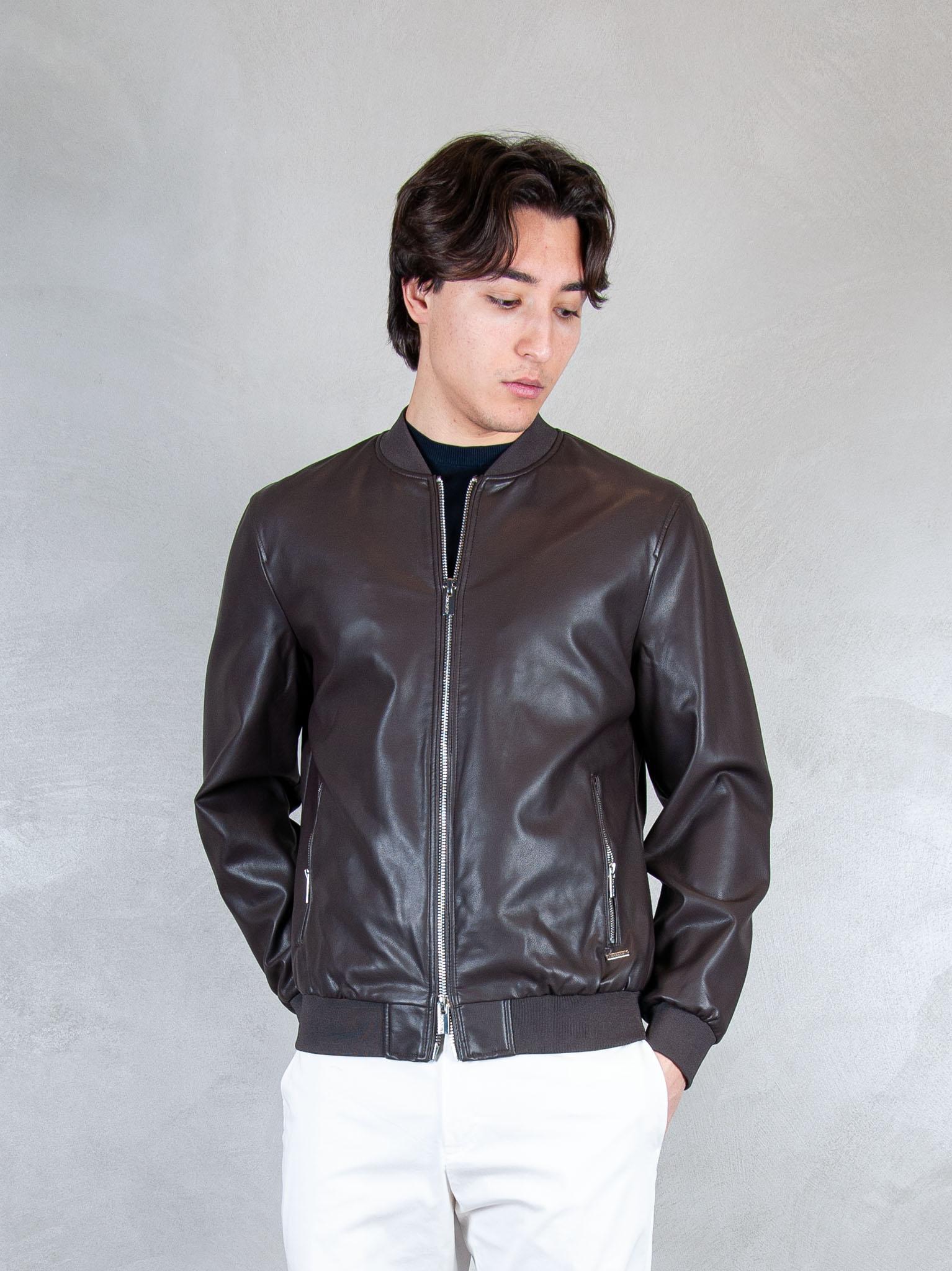 Markup Giubbotto Bomber Ecopelle MK14005 MORO MarkUp 