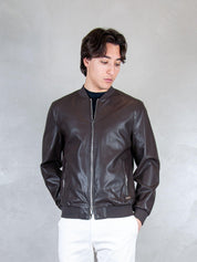 Markup Giubbotto <BR/>Bomber Ecopelle MK14005 MORO MarkUp 