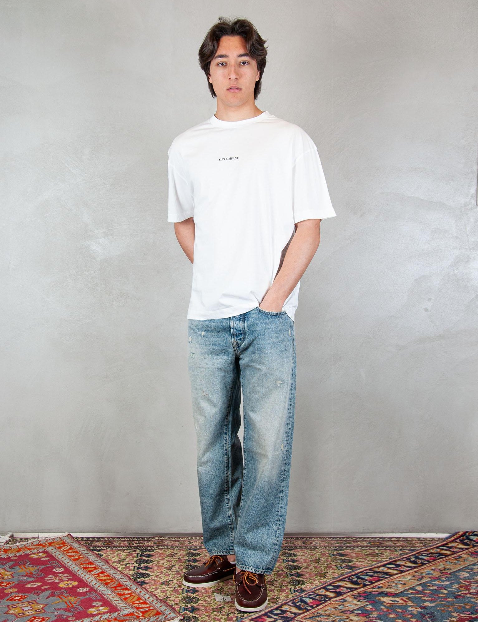 >Logo Crew TS087A-005100W 103 C.P. company 