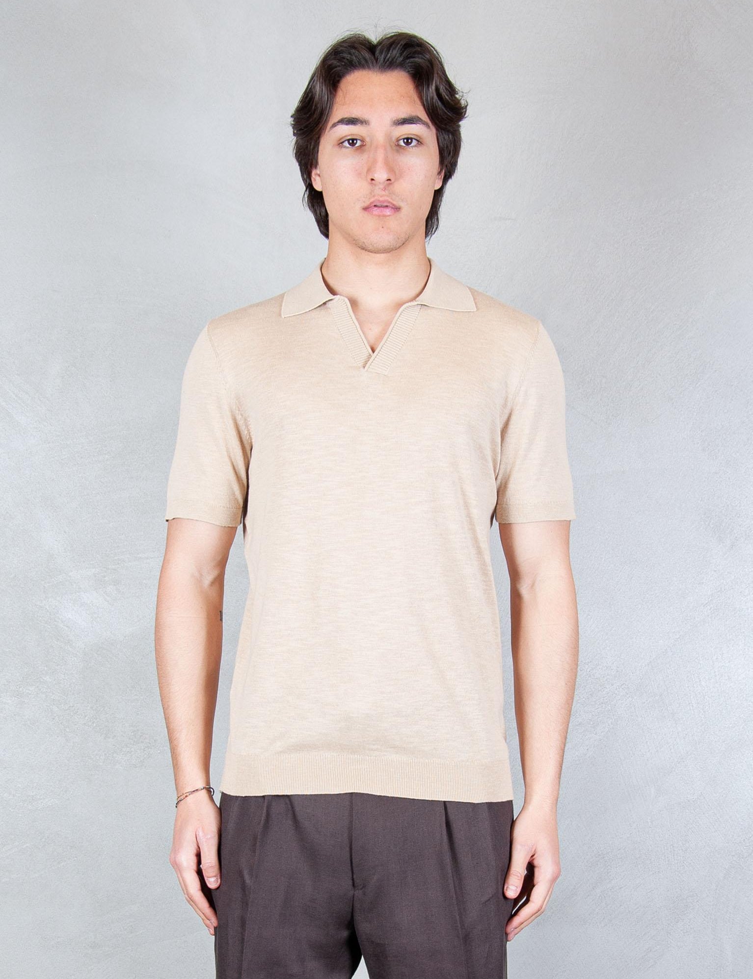 >Polo Capri Bordino ME3195 BEIGE Seinse 