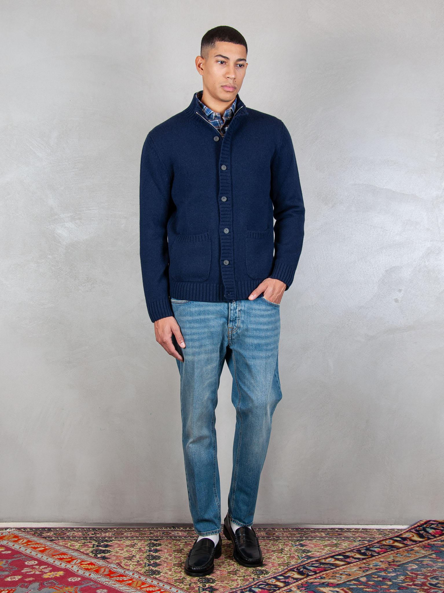 Luigi Gentile Maglia Giubbotto Zip e Bottoni LG1206 90 Luigi Gentile 