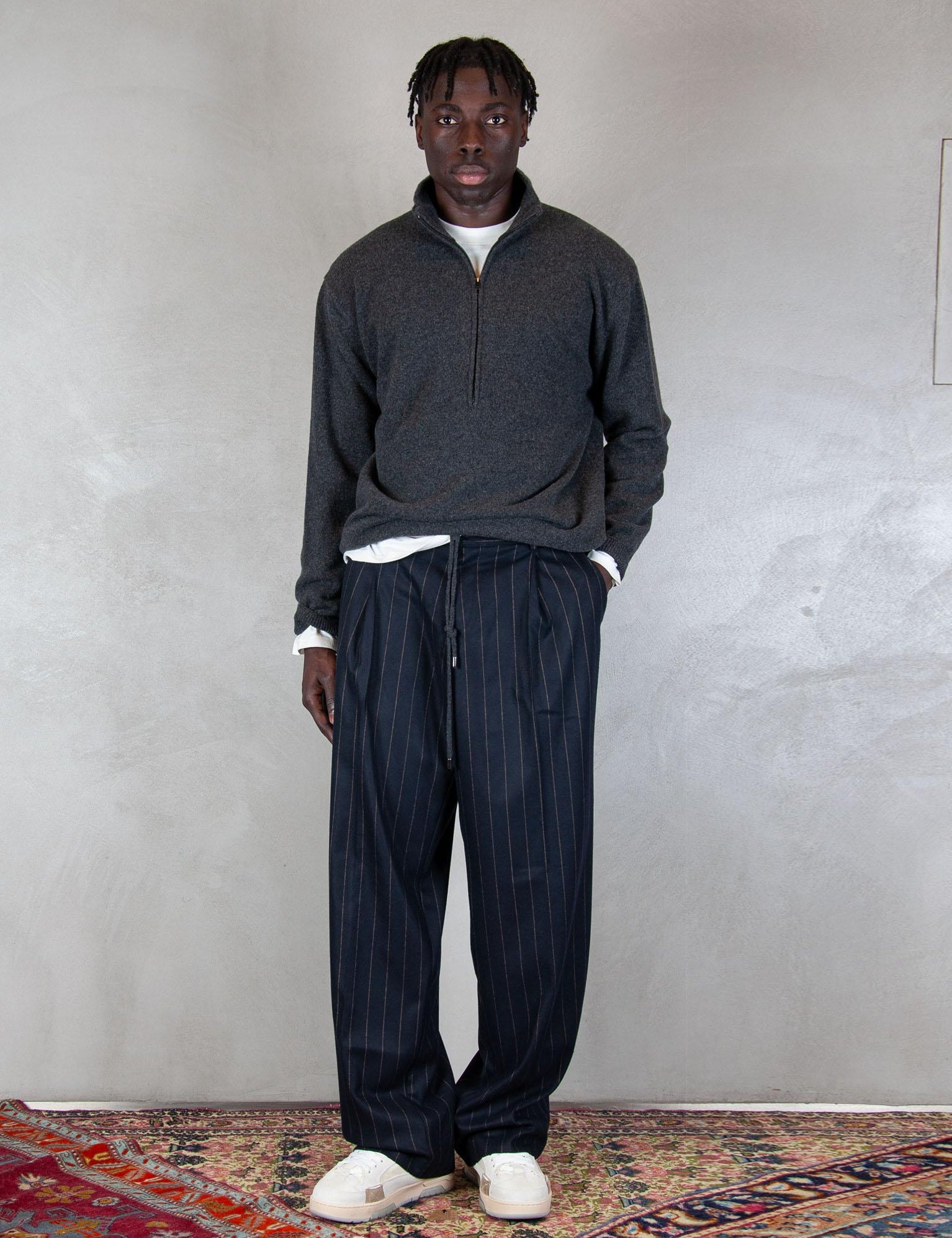 >Loose pant LOOSE BLACK STRIPE Hi Five 