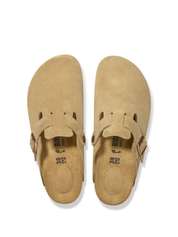 Birkenstock <BR/>Boston Suede BOSTON SUEDE-LATTE Birkenstock 