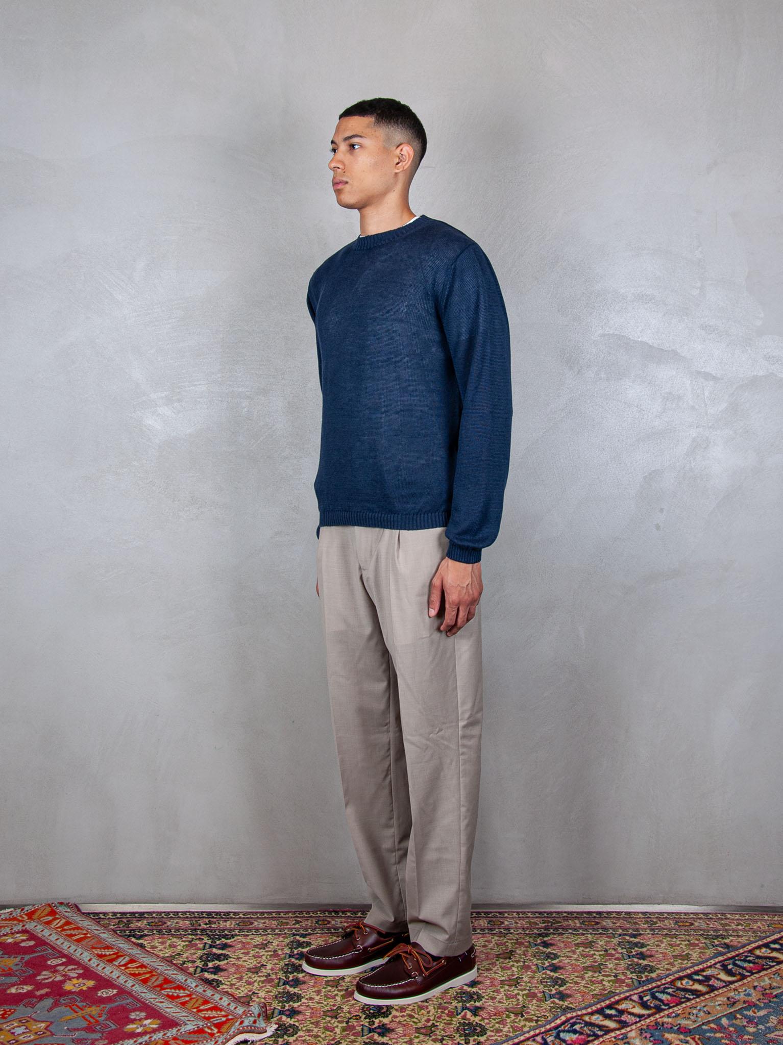 Cotton Linen Crewneck 2077 23 Daniele Fiesoli 